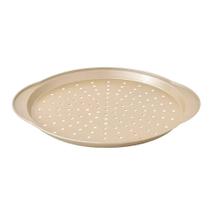 Forma de Pizza Redonda Aço Carbono Kenya Dourada 37cm Forma de Pizza Redonda Aço Carbono Kenya Dourada 37cm