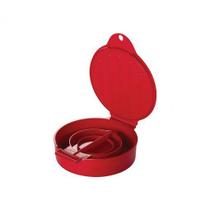 Forma de Plástico para Moldar Hambúrguer-Vermelho 12cm - Plasutil Forma de Plástico para Moldar Hambúrguer-Vermelho 12cm - Plasutil