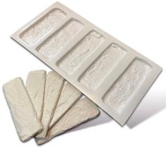 Forma de Plástico Tijolinho Rústico 3d Gesso