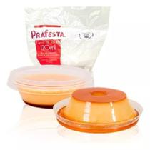 Forma de Pudim 120ml com Tampa Freezer ao Forno Prafesta - Pacote 12Un