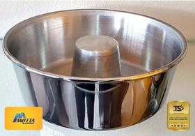 Forma de Pudim 1,6 L, modelo 20 em Aluminio Polido.