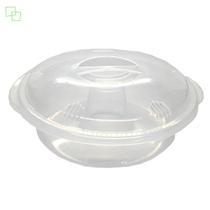Forma de pudim 1,9L com tampa para micro-ondas redonda resistente para receitas plastico Nitronplast