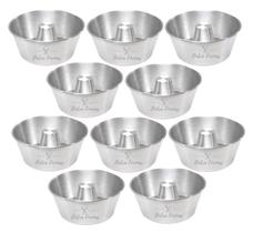 Forma De Pudim Bolo Suíça Com Furo 17 x 8 Redonda Kit 10 Peças