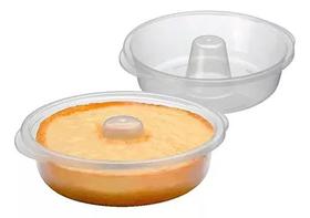 Forma De Pudim Com Tampa Para Microondas Nitron Livre Bpa