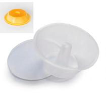 Forma de Pudim Forneável com Tampa 120ml. Caixa com 20 Un.