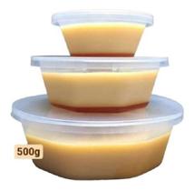 Forma De Pudim Plástico Grande C/ Tampa 500ml - 12 Unidades