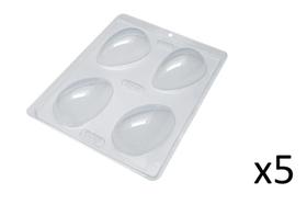 Forma De PVC 100g Para Ovo Páscoa De Liso - Kit 5 unidades Forma De PVC 100g Para Ovo Páscoa De Liso - Kit 5 unidades