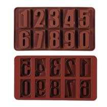 Forma de Silicone 15 Cubos Marrom Sabonete Gelo Para Chocolate