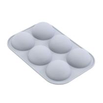 Forma De Silicone - 19,5X13,3X3Cm - Meia Esfera - 1 unidade - Cromus Linha Profissional Allonsy - Rizzo