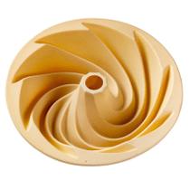 Forma De Silicone - 24,5x24,5x7,8Cm - Colors Espiral - Bege - 1 unidade - Cromus Linha Profissional Allonsy - Rizzo