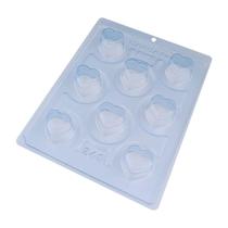 Forma de silicone 3 partes buffer coração cod 240 Bwb