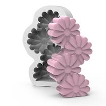 Forma de Silicone 4 Flores Ib-1851