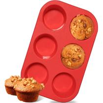 Forma De Silicone 6 Cavidades Cupcakes Muffin Petit Gateau Forma De Silicone 6 Cavidades Cupcakes Muffin Petit Gateau