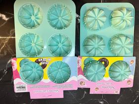 Forma de silicone 6 cavidades para sabonetes e Cupcake