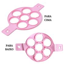 Forma de Silicone 7 Furos para Frigideira - Praticidade na Preparação de Ovos, Omeletes e Mais - Majestic