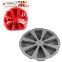 Forma de Silicone 8 Fatias de Bolos Tortas Redonda Colors 28cm de Ø