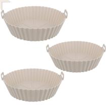 Forma De Silicone Air Fryer Forno Fritadeira Assadeira Reutilizável Antiaderente Flexível Forma De Silicone Air Fryer Forno Fritadeira Assadeira Reutilizável Antiaderente Flexível