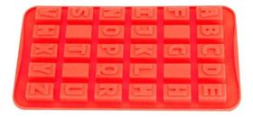 Forma de Silicone Alfabeto para Gelo