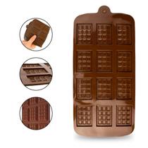 Forma De Silicone Barra Chocolate Páscoa Confeitaria Molde