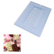 Forma de silicone barra de chocolate especial 3 partes cod 9664 Bwb
