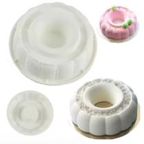 Forma De Silicone Bolo Pudim Vulcão 20 Cm Vazada Redonda Forma De Silicone Bolo Pudim Vulcão 20 Cm Vazada Redonda