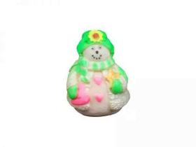 Forma de Silicone Boneco de Neve C/ Chapéu e Flor Ib-1284