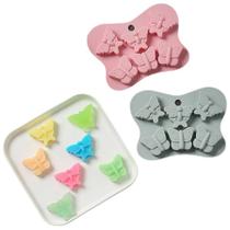 Forma De Silicone Borboletas Biscuit Sabonete Giz Parafina