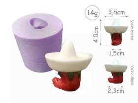 Forma de Silicone Chapéu com Pimenta Ib-086