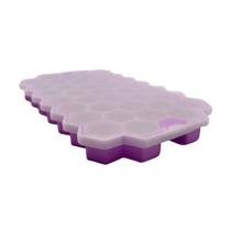 Forma de Silicone Colmeia para fazer Gelo 37 Cubos com Tampa