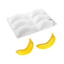 Forma De Silicone Com 6 Cavidades Para Bolo De Banana, Mousse, Pudim De Chocolate, Sobremesas, Doces Forma De Silicone Com 6 Cavidades Para Bolo De Banana, Mousse, Pudim De Chocolate, Sobremesas, Doces