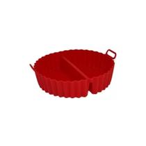 Forma de silicone com divisoria - vermelha - Uny Home Forma de silicone com divisoria - vermelha - Uny Home