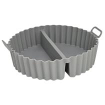 Forma De Silicone Com Divisórias Air Fryer Antiaderente 20Cm Forma De Silicone Com Divisórias Air Fryer Antiaderente 20Cm
