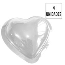 Forma de Silicone Coração - 500g - 4 Unidades