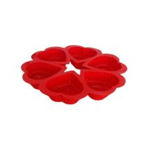 Forma De Silicone Coração Bolo Bolinho Cupcake Escolha a Cor Forma De Silicone Coração Bolo Bolinho Cupcake Escolha a Cor