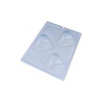 Forma de silicone coração médio liso 3 partes (cod 10258) Bwb
