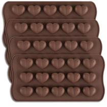 Forma De Silicone Coração Para Gelo Chocolate Sabonete Vela