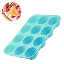 Forma de silicone cupcake vermelha