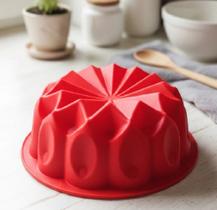 Forma de Silicone Decorada Para Bolo Sobremesas Air Fryer 22cm Forma de Silicone Decorada Para Bolo Sobremesas Air Fryer 22cm