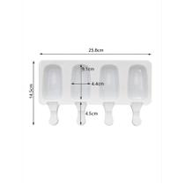 Forma De Silicone DIY Para Sorvete, Suco De Frutas E Picolé - Utensílio De Confeitaria Forma De Silicone DIY Para Sorvete, Suco De Frutas E Picolé - Utensílio De Confeitaria