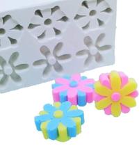 Forma de Silicone - Flor encaixe 3 cav
