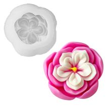 Forma de Silicone Flor para Velas Sabontes e Resina