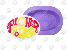 Forma de Silicone Flower Power Oval Ib-1201 / S-774