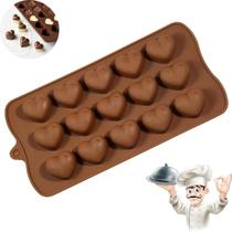 Forma de Silicone Formato Coração para Gelo Chocolate Sabonete Biscoito - KE HOME