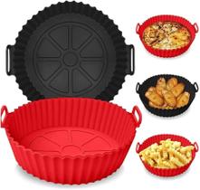 Forma de Silicone Fritadeira Air Fryer Cesta Redonda 18CM