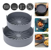 Forma de Silicone Fritadeira De Air Fryer Substituição Da Cesta 22CM