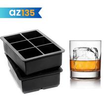 Forma De Silicone Gelo Cubo Grande 6 Cubos Drink Whisky Top