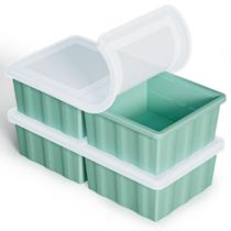 Forma de Silicone GGOW para Freezer 500ml com Tampa para Cubos de Sopa Forma de Silicone GGOW para Freezer 500ml com Tampa para Cubos de Sopa