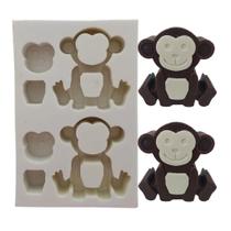 Forma de Silicone - Macaco Safari encaixe 2 cav