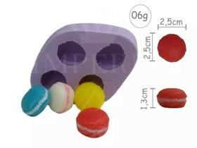 Forma de Silicone Macaron Mini 4Cav. Ib-1339 / S-531