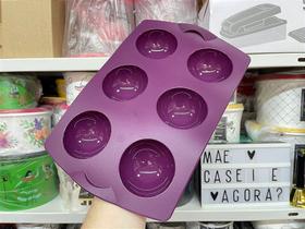 Forma de Silicone Meia Lua Tupperware - Roxa